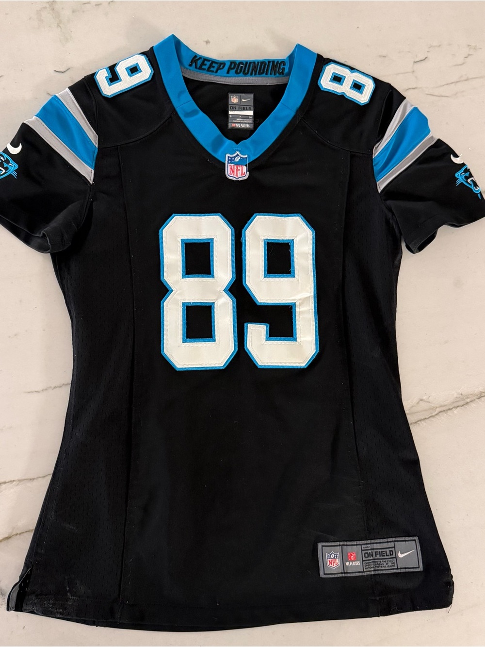 Nike NFL On Field Carolina Panthers Steve Smith #89 Womens Small Football Jersey